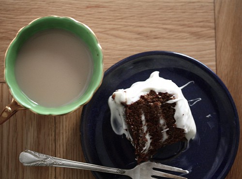 The Tuesday Treat: Earl Grey Chocolate Cake w. Lemon-Cream Cheese Frosting